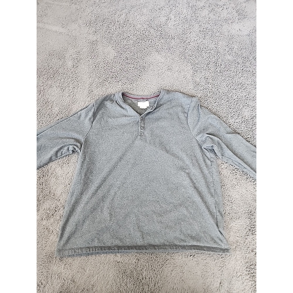 Boston Traders Men's Long Sleeve T-Shirt Knit, Gray, XL